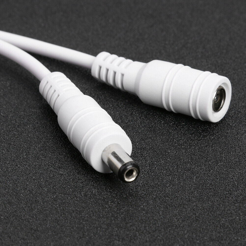 DC 12V-24V Power Extension Cord 5.5x2.1mm Male Female Power Cable (2m)