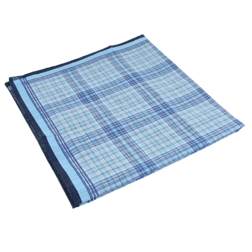 5Pack Men's Plaid Pattern   Classic Pocket Square Hanky