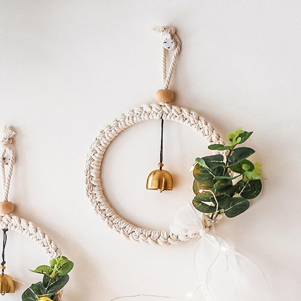 Supplies Boho Wall Hanging Wall Art Bell Weaving Pendant Hand-woven Tapestry