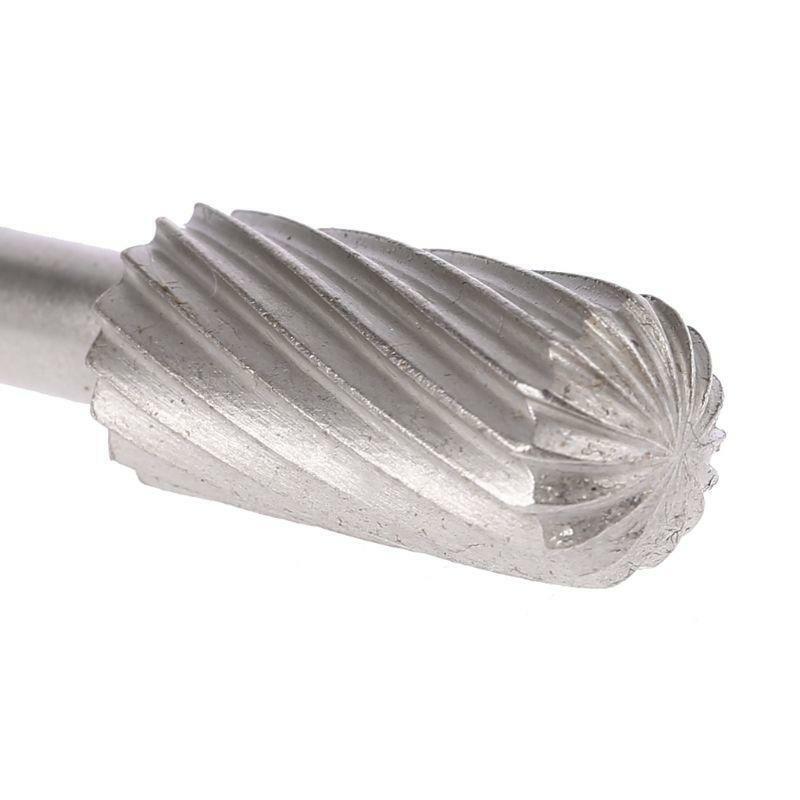 5pcs 1/4" Hex Shank HHS Rotary Wood Carving Burr File Rasp Drill Bit Set for