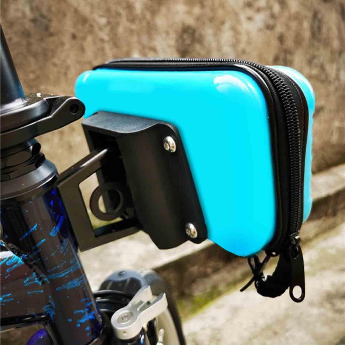 Bicycle Bag Adapter for Folding Bike 105x75mm Holder Accessories Black