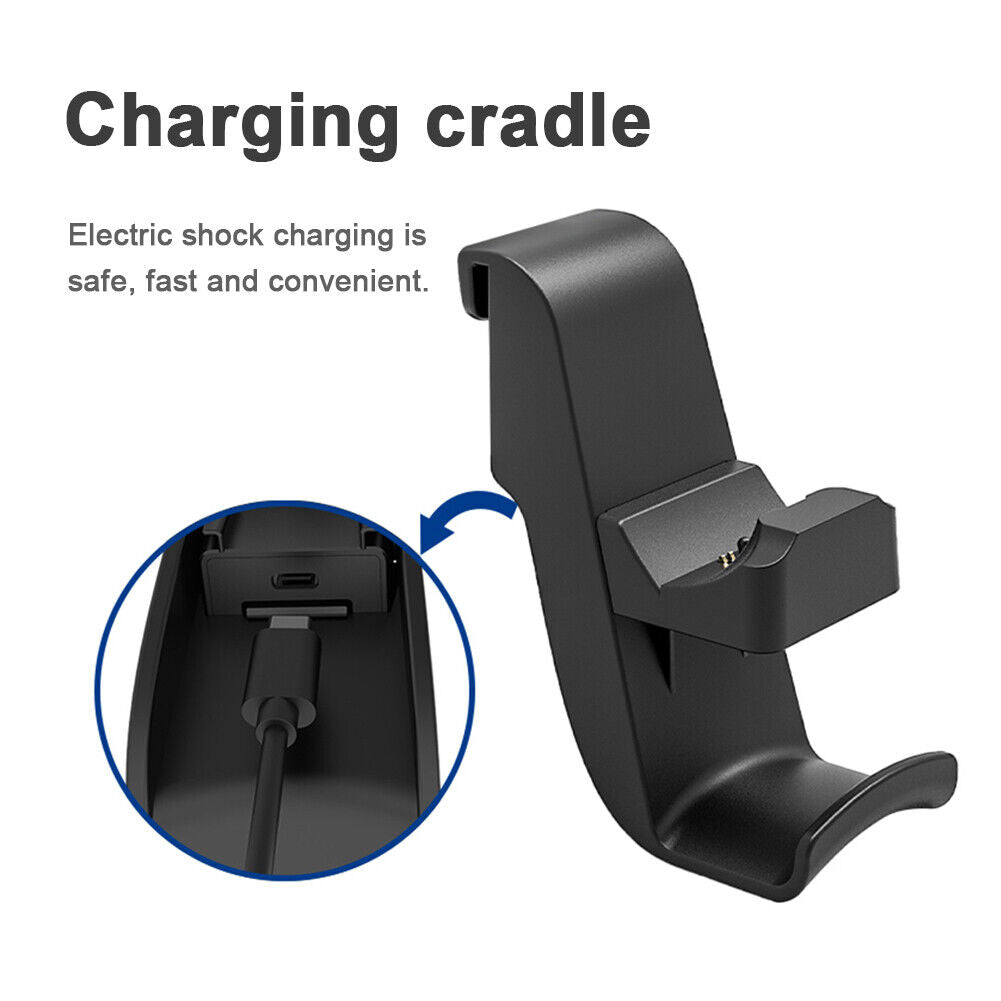For PS5 Game Controller Charging Dock Hanging Dual Charger Stand (Black)