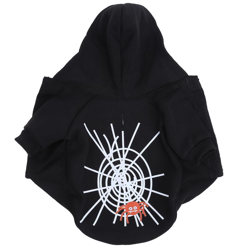 Halloween Spider Web Pet Dog Dress Dog Ghost Festival Sweater S