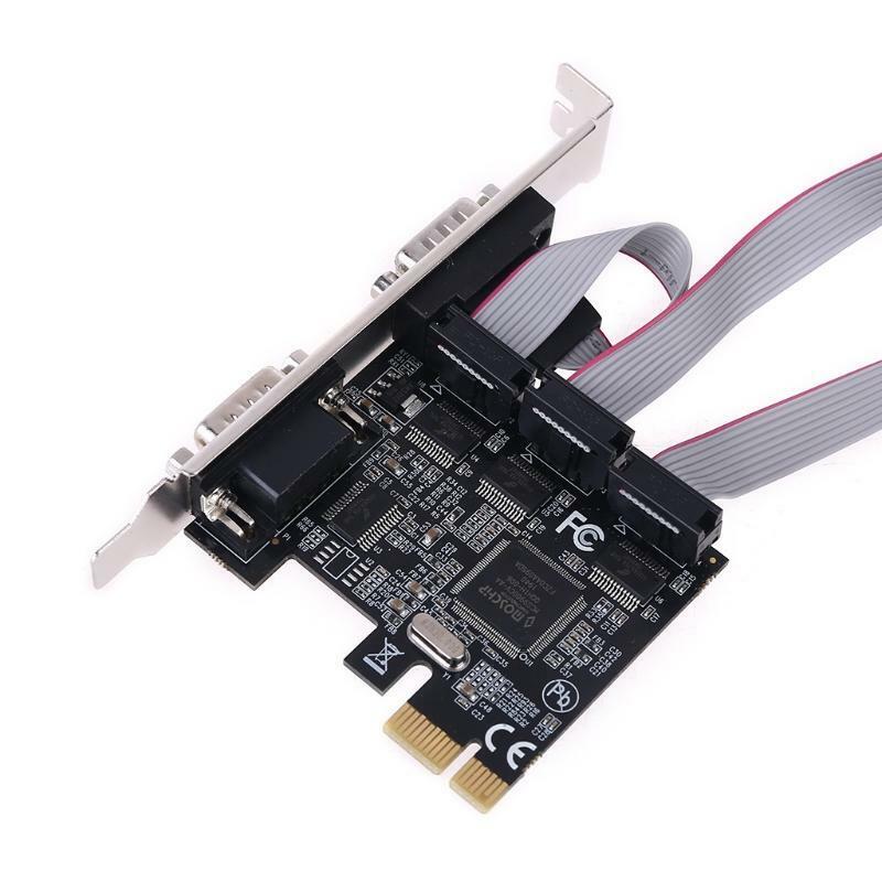 TXB071 PCI Express Add on Card 4 Ports Serial Riser Cards Multi RS232 DB9 PCIe