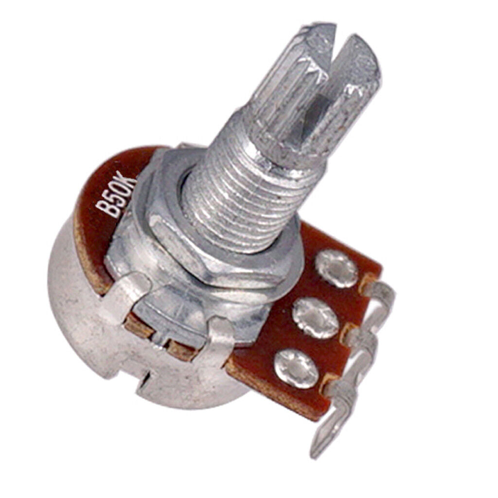 4 Pieces A50K/B50K Long Split Shaft  Taper Low Friction Potentiometers