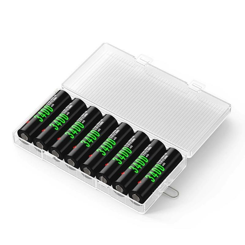 Shockproof Organizer Case for 18650 Battery 8 Slots Plastic Storage Box