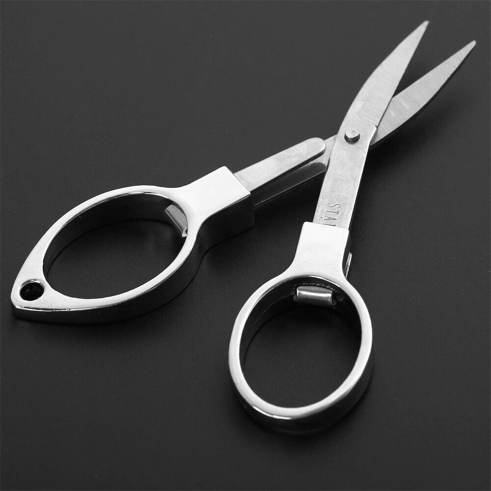 1×Stainless steel Scissor Fish Use Travel Ring Cutter Fishing Tool Portable