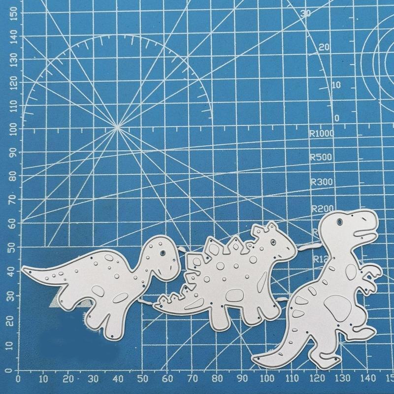 Dinosaurs Metal Cutting Dies Stencil Scrapbooking DIY Album Stamp Paper Emboss
