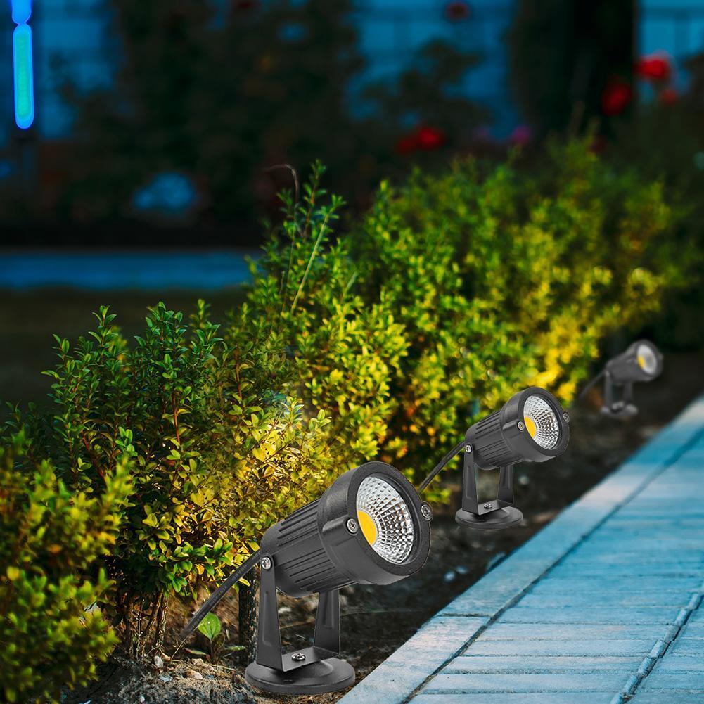 COB LED Garden Lawn Lamp Waterproof Outdoor Landscape Path Spotlights (WW)