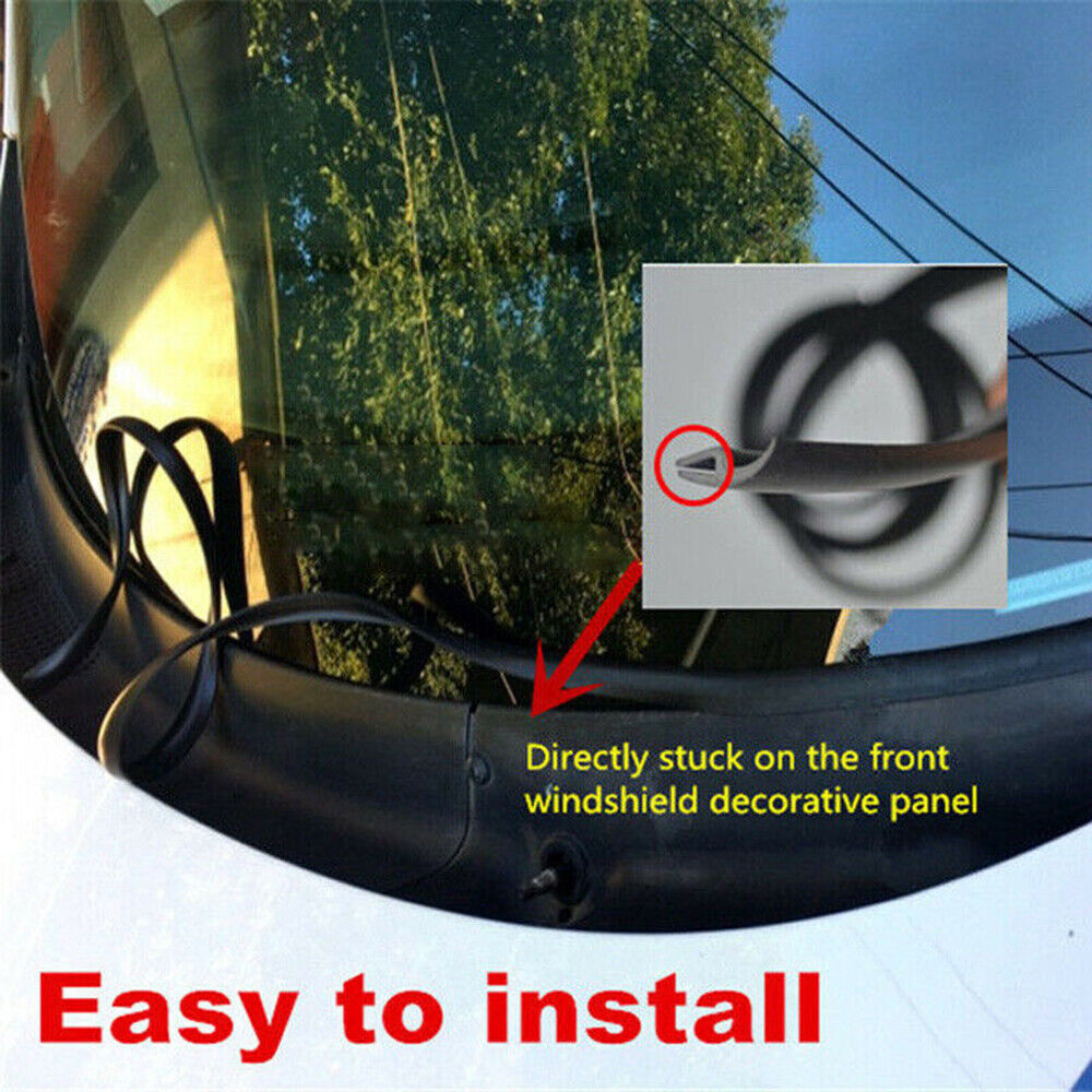 Windshield Panel Car Ageing Rubber Seal Strip Trim Moulding Water Diversion