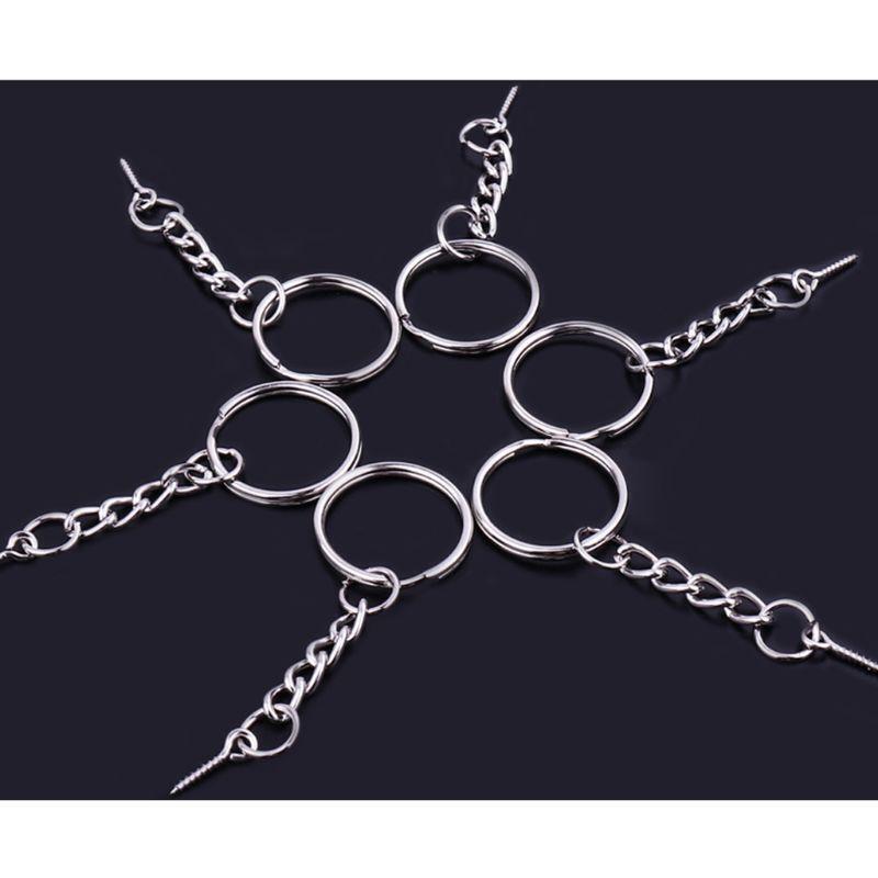 20x Screw Eye Pins Keychain for Crafts Connector Jewelry Making Supply