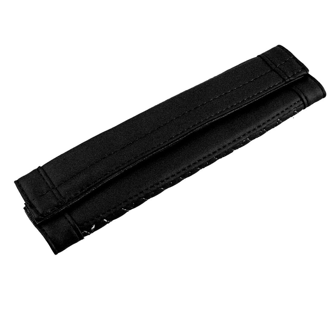 2pcs Black PU Leather Car Seat Belt Shoulder Relax Cover Cushion Harness Pad