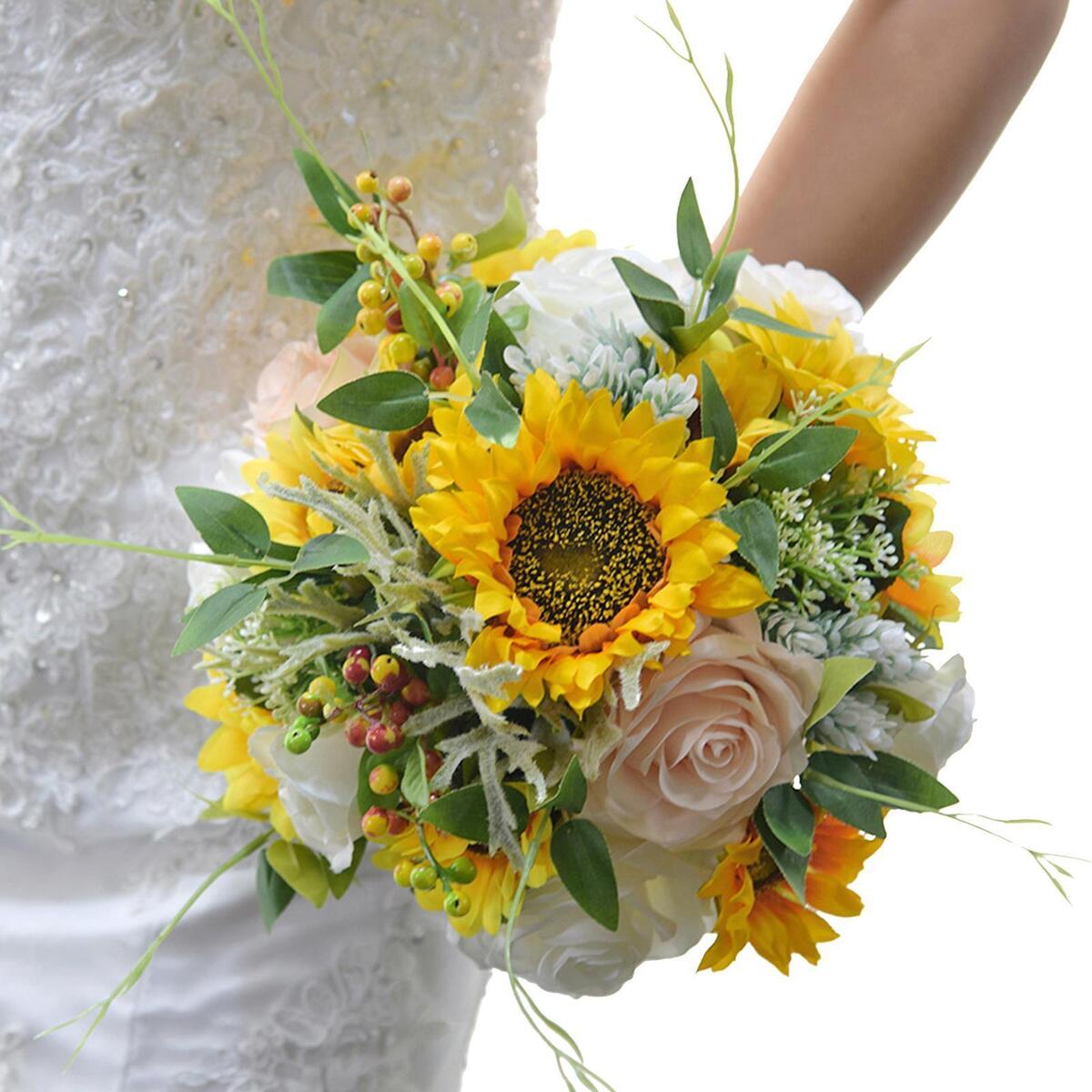 Bridal Bouquet Rose Bridesmaid Holding Flower for Bridesmaid Ceremony Church