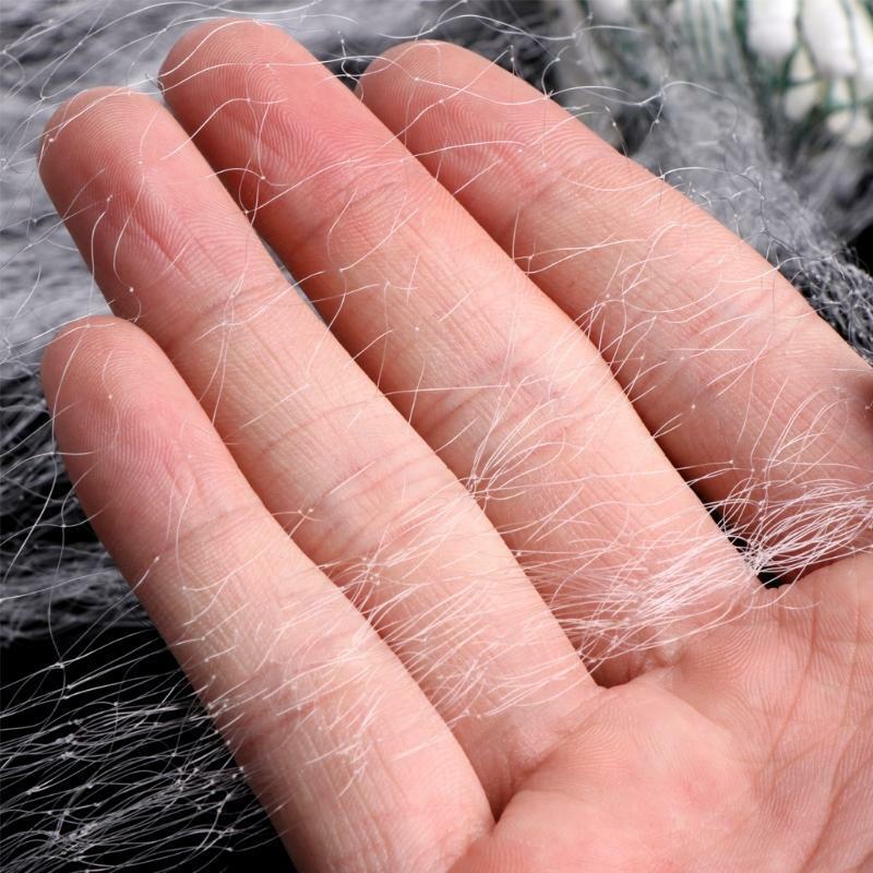 Fine Fish Net w/ Floats Cast Net Easy Throw Catch Fishing Net Hunting Hand Throw