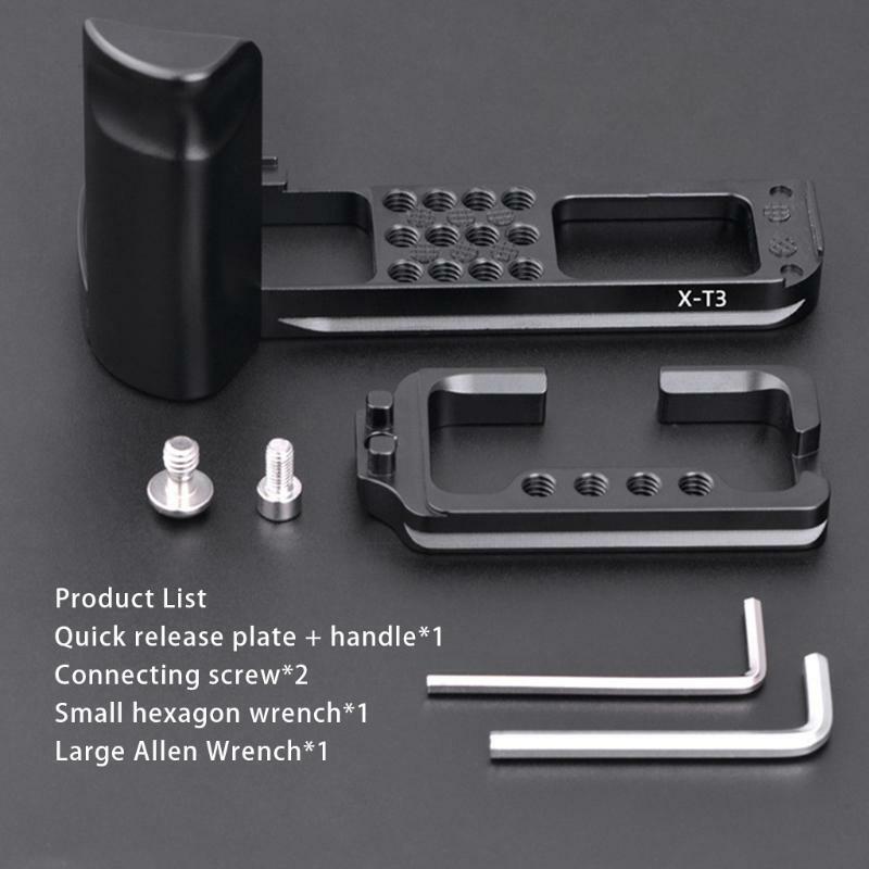 Professional L Plate Bracket Holder Camera Hand Grip Fit for Fuji XT3 Camera