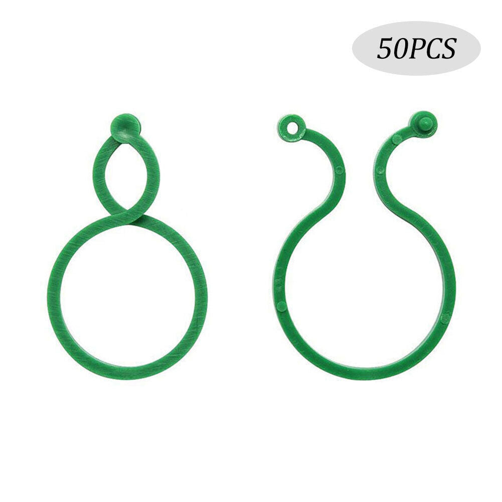 Garden Plant Vine Support Binding Clip Gardening Greenhouse Clip (S 50pcs)