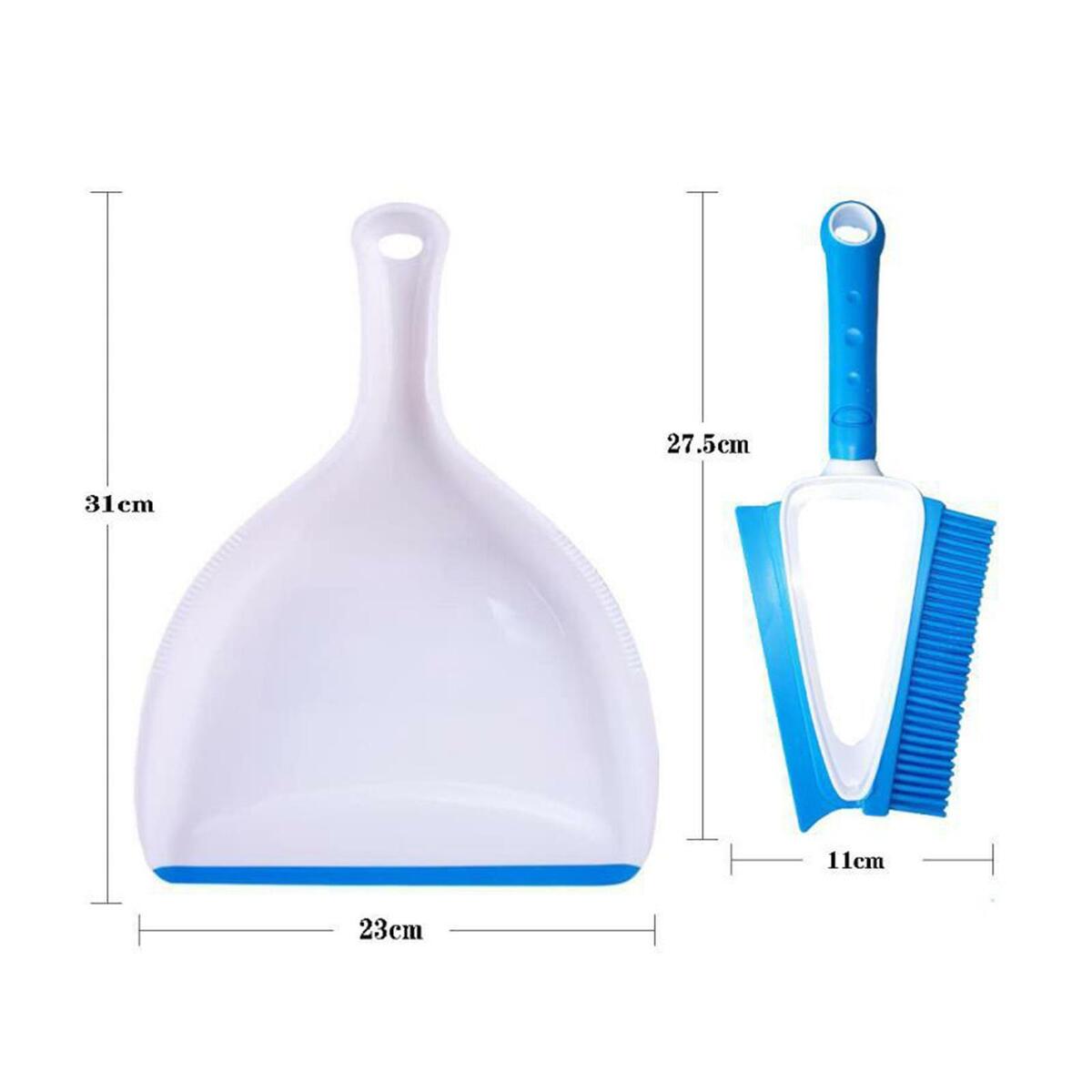 2Pcs Broom & pan Set Household  Pan with Brush Sofa Detail Scraper