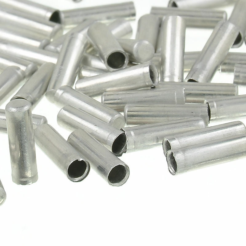 100pcs Aluminum Bike Bicycle Brake Shifter Inner Cable Tips Wire End Caps Crimp
