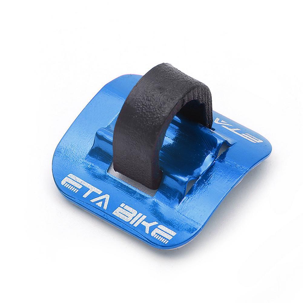 5pcs Bike Brake Cable Guide Clips Aluminium Alloy C Buckles Clamp (Blue)