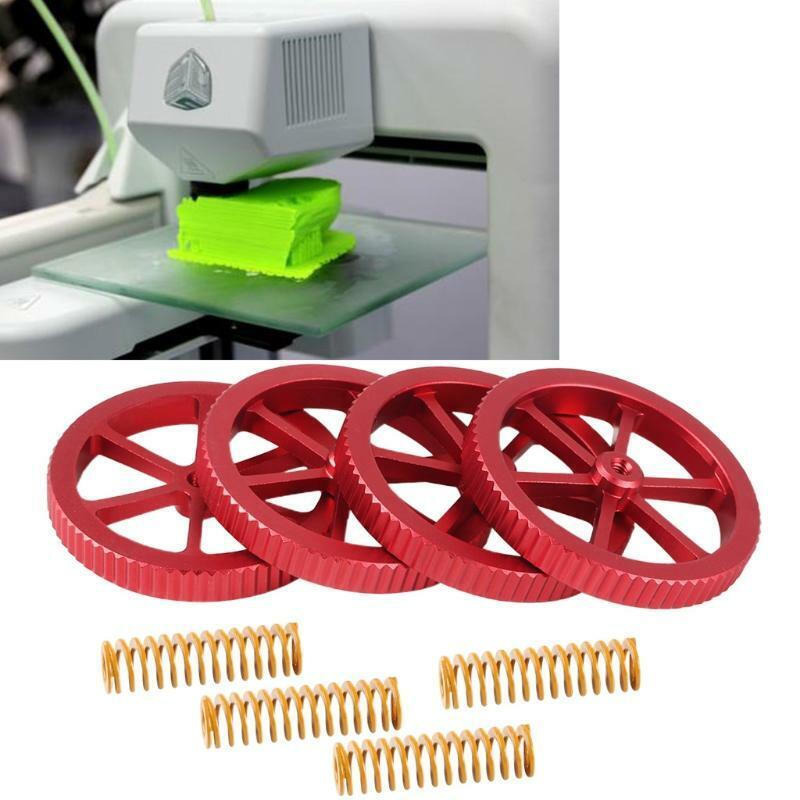 4pcs Hand Twist Leveling Nut Hot Bed Die Springs for Creality Ender 3/5 CR10