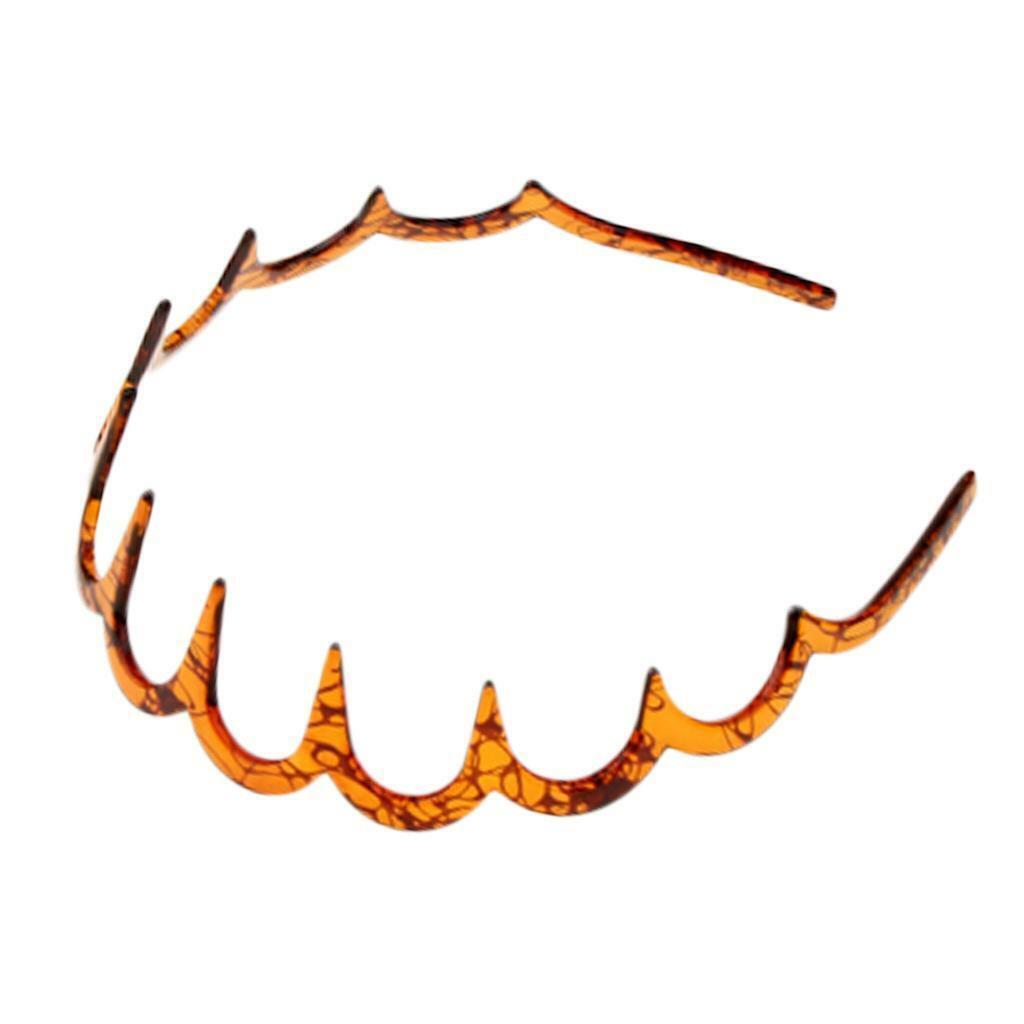 Fashion    Band Headband  Comb Hoop Non-slip Headdress Brown
