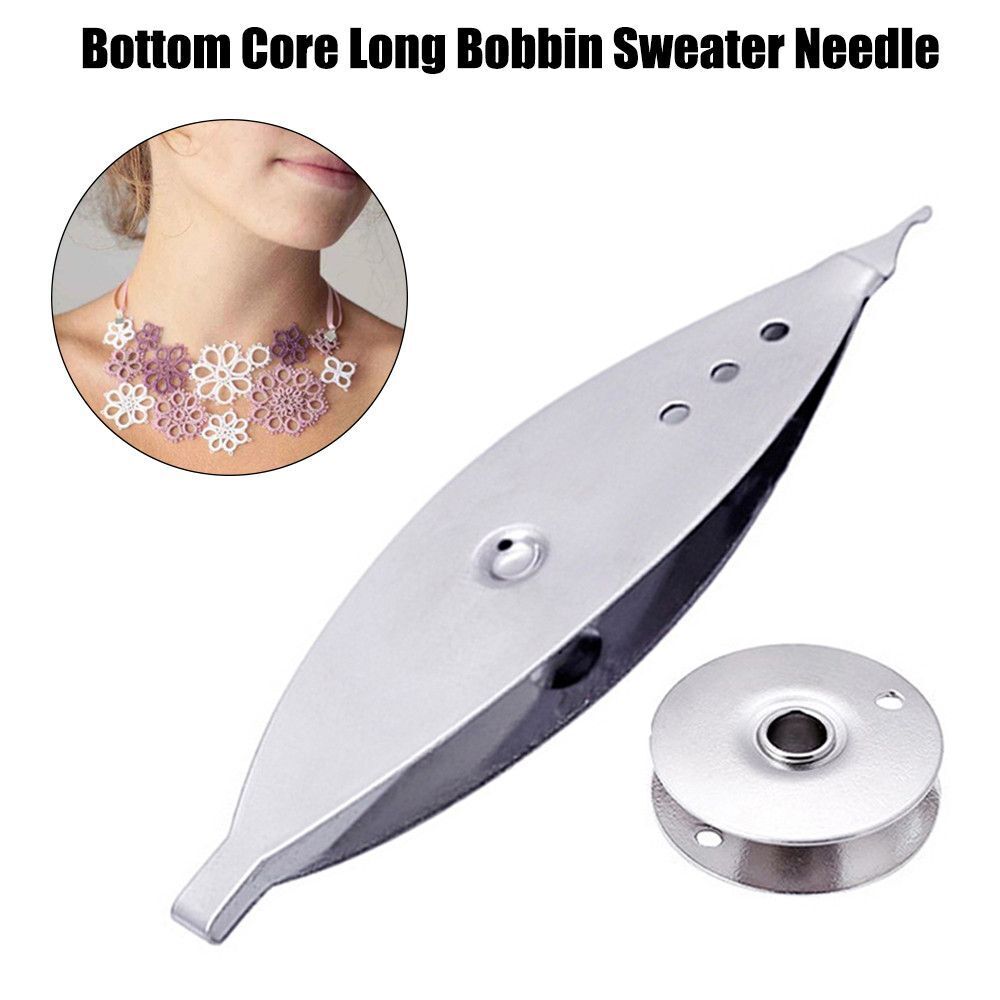 Tools Crochet Hook Sewing Shuttle Core Metal Shuttle Tatting Embroidery Bobbins