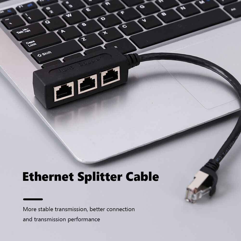 1 Male to 3 Female RJ45 Ethernet Splitter Cable Super Cat5 Cat5e Cat6 Cat7