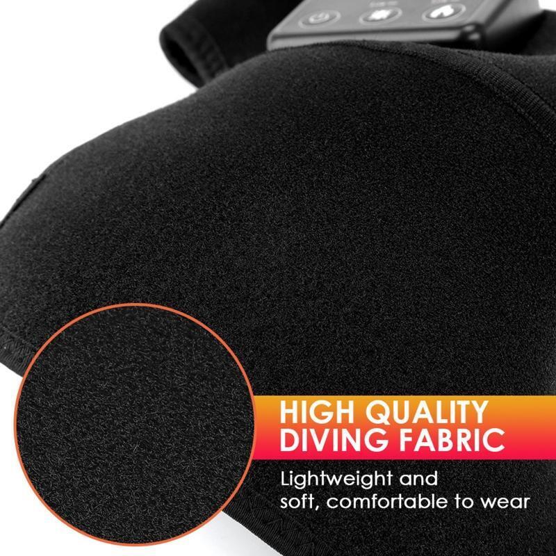 Heated Knee Brace Wrap with Massage, Vibration Knee Massager with Heating Pad