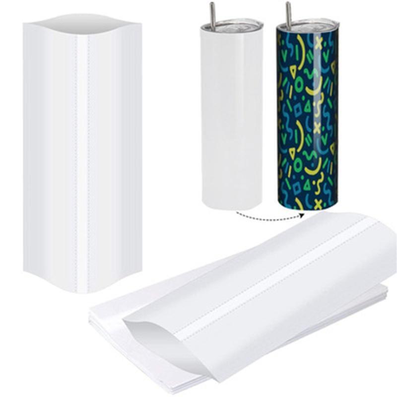100 pcs Sublimation Shrink Wrap Film Sleeves White Sublimation Environmentally