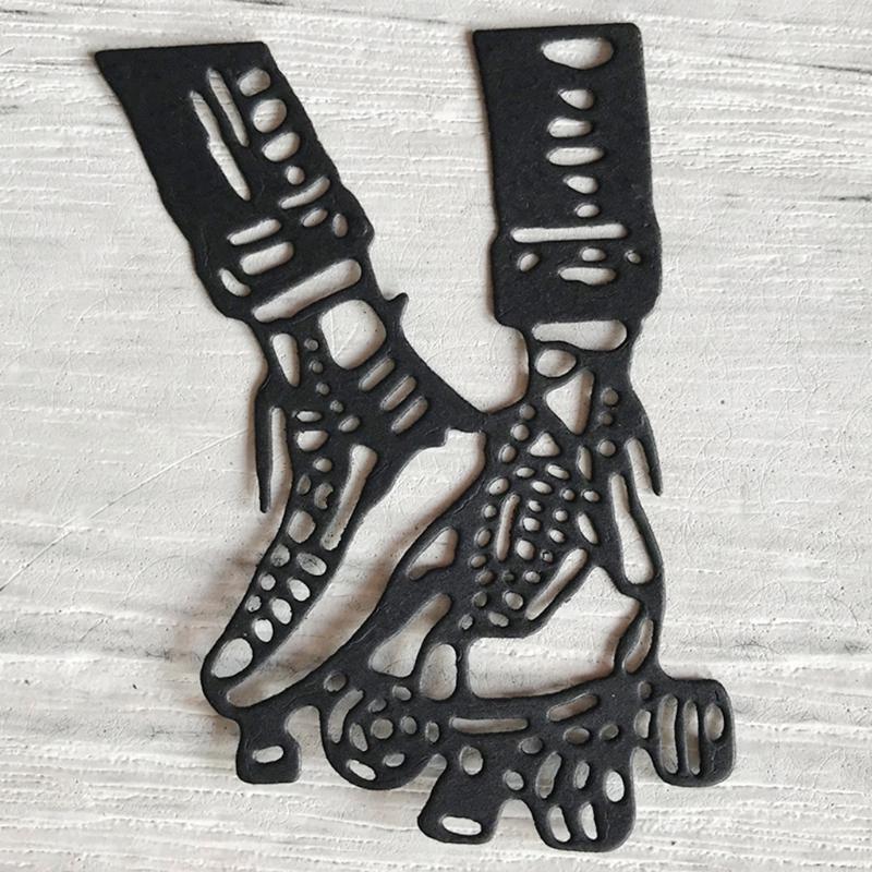 A Pair of Skates Carbon Steel Cutting Dies DIY Scrapbooking Photo Album Cards