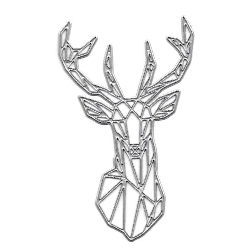 Deer Head Metal Cutting Dies Stencil DIY Scrapbooking Album Stamp Paper Card