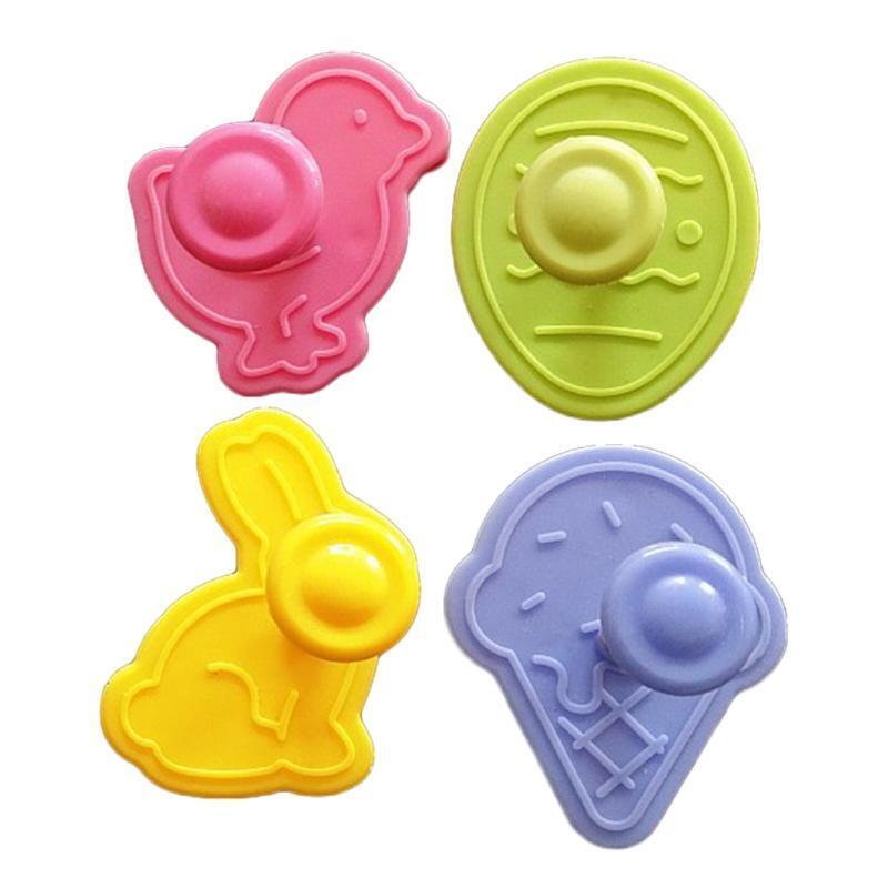 4 Pack Cookie Molds Cookie Stampers Biscuit Stamper Biscuit Cutter Cookie Cutter