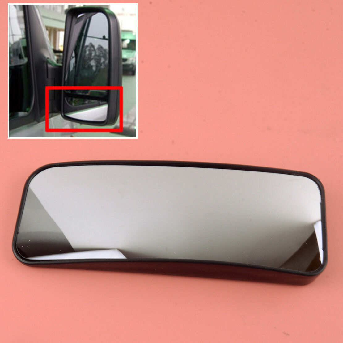 Right Lower Side Wing Mirror Glass w/ Plate fit for Mercedes Sprinter 2007-2017