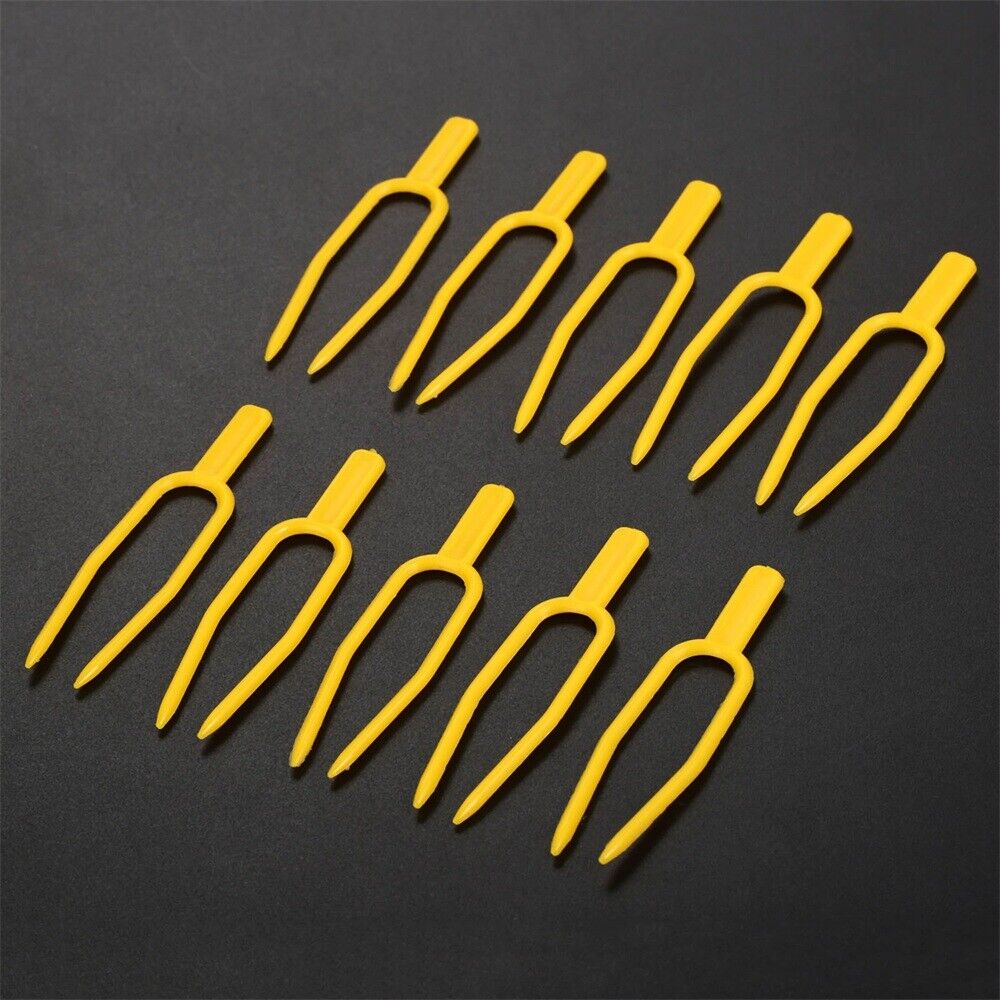 Plastic Garden Plant Clips Fasteners Greenhouse Fixture Fixing Clamp Fork 100X