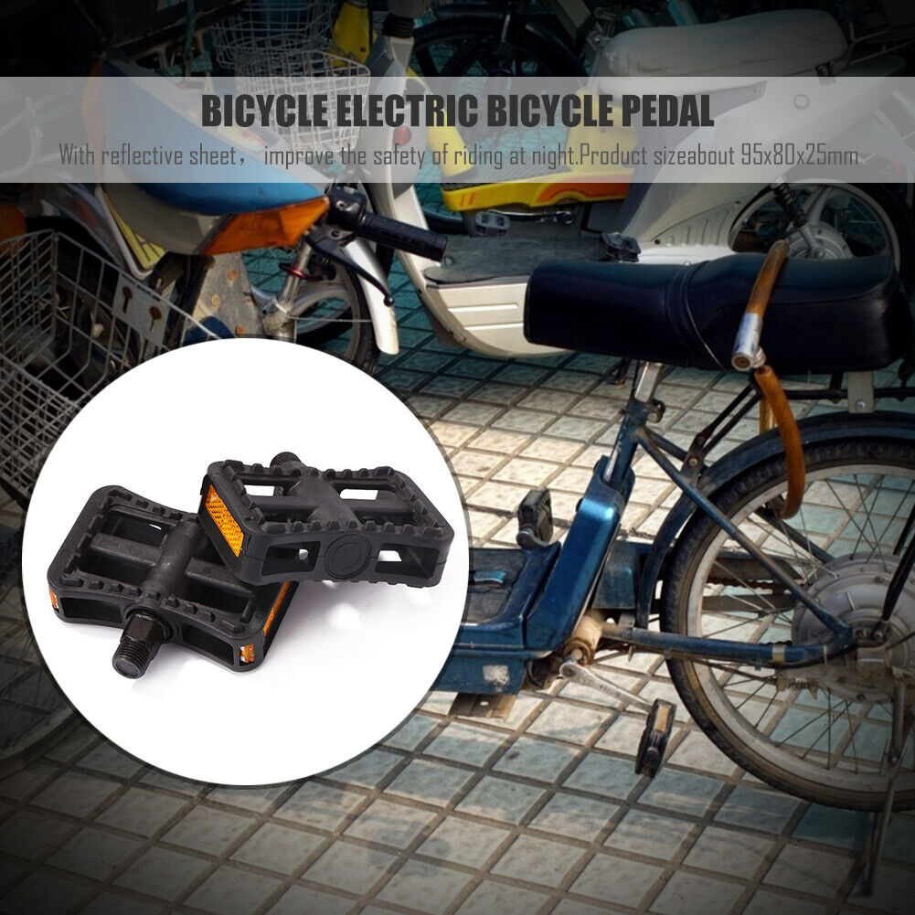 1 Pair Electric Bicycle Pedals Cycling Road Bike Anti Slip Foot Plat Pedal