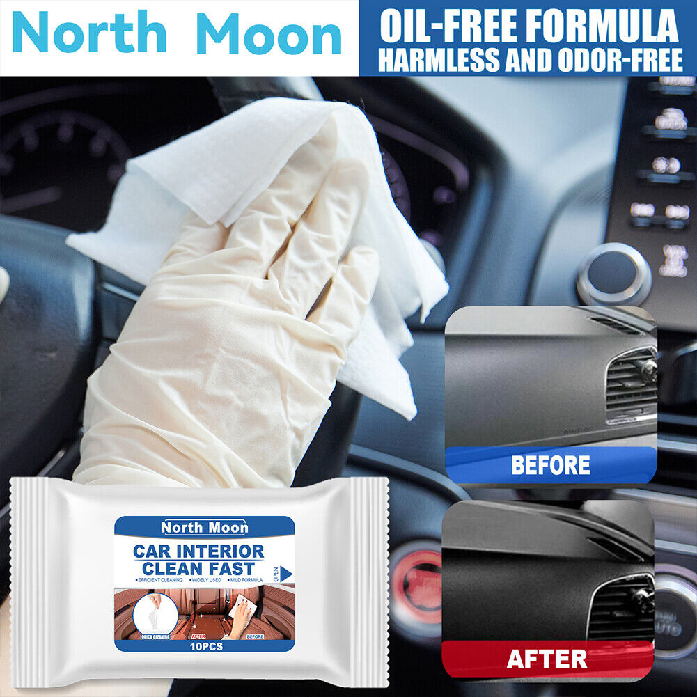 Disposable Car Interior Cleaning Wet Wipe Dashboard Console Carpet Towels