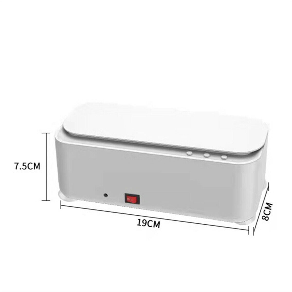 Ultrasonic Cleaner Steel Sonic Wave Tank Glasses Watch Jewellery Cleaning