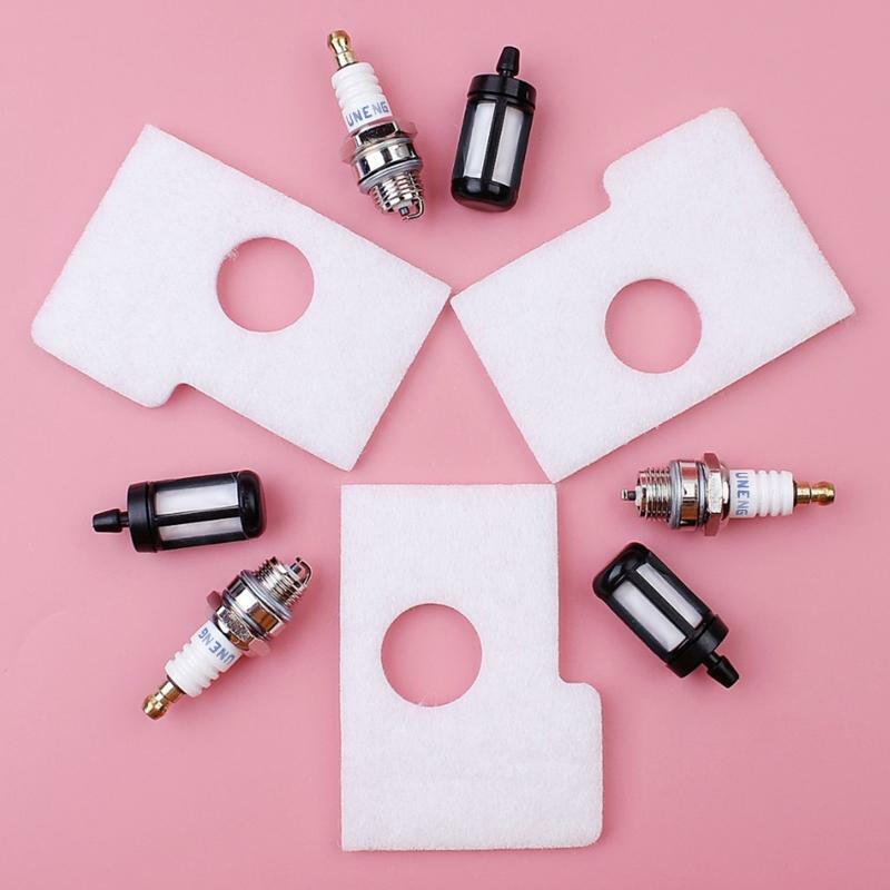 Air Filter Service Fuel Filter & Spark Plug Kit Lawn Mower Replacement Parts Set