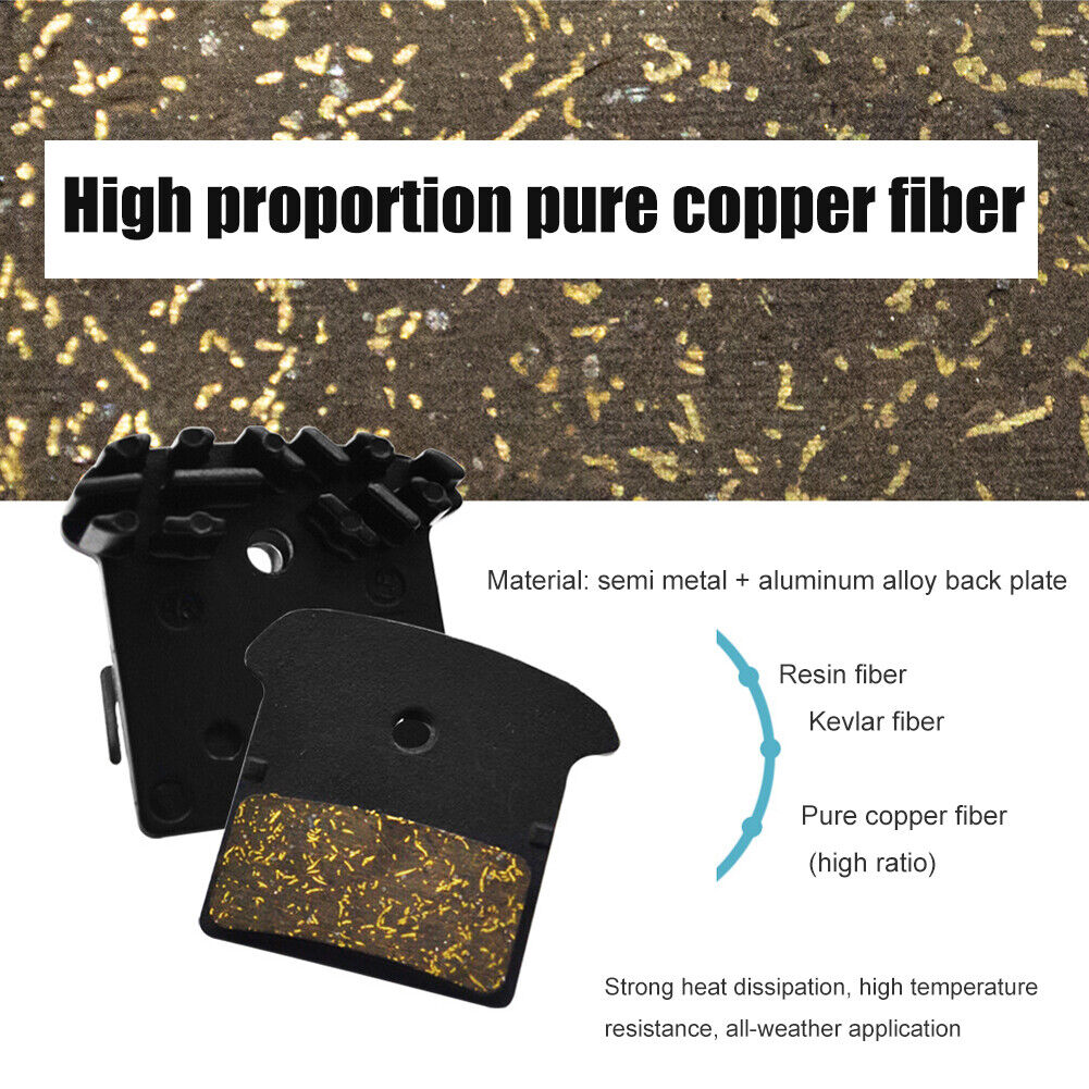 1 Pair MTB Bike Cooling Fins Heat Radiation Brake Pad for M9000 M9020 M987