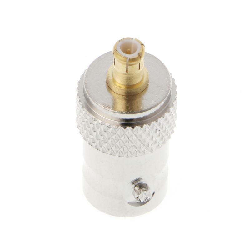 BNC Female Jack to MCX Male Plug Straight RF Coax Coaxial Connector Adapter