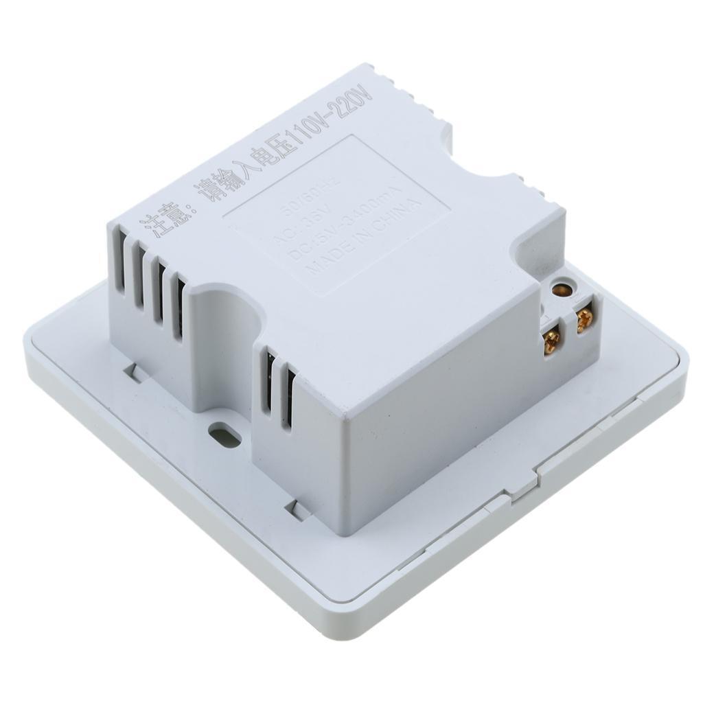 USB Wall Charger Outlet  Plate Panel Switch 3.4A 6 Port