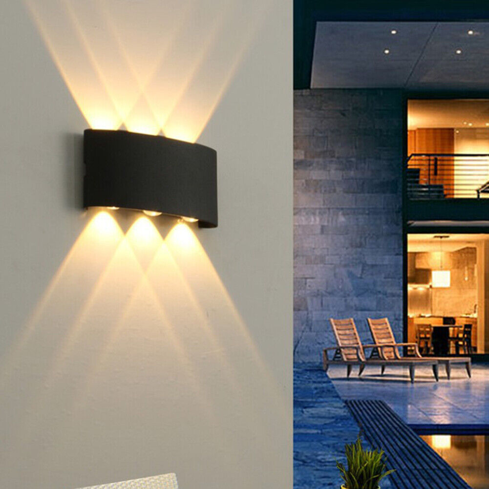 2/4/6/8/10/12W LED Arc Wall Lamp Outdoor Waterproof Porch Light (B15-6W)