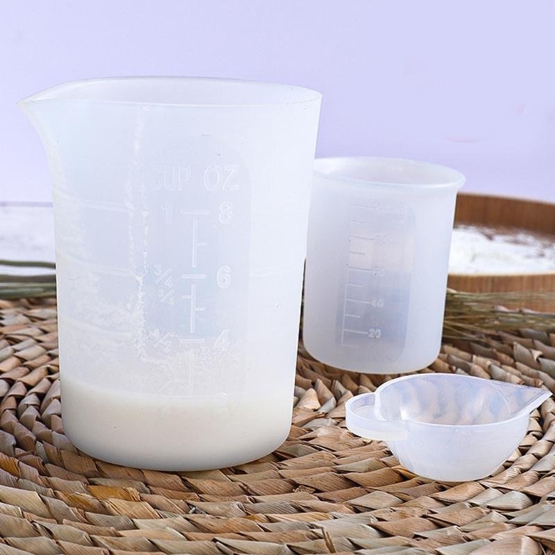 Silicone Measuring Cups DIY Glue Tools Cup Making Handmade Craft Nonstick Cups