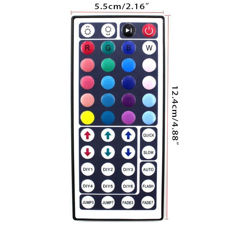 RGB LED Strip Controller Replacement 44 Keys Remote Control for Home Strip Light
