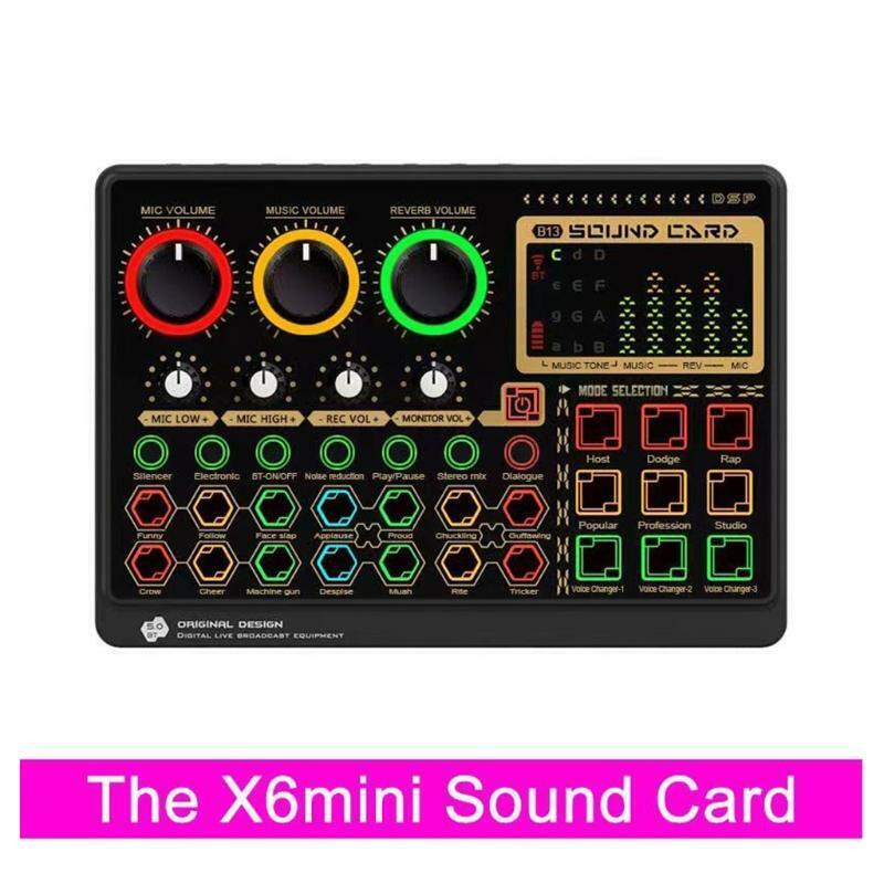 Sound Mixer Board Voice Changer Sound Card Music Recording Karaoke Singing Board