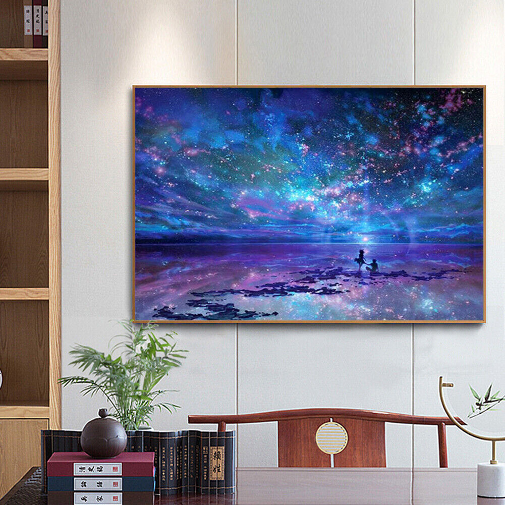 DIY Starry Sky Cross Stitch 5D Full Square Drill Diamond Painting Home Gift