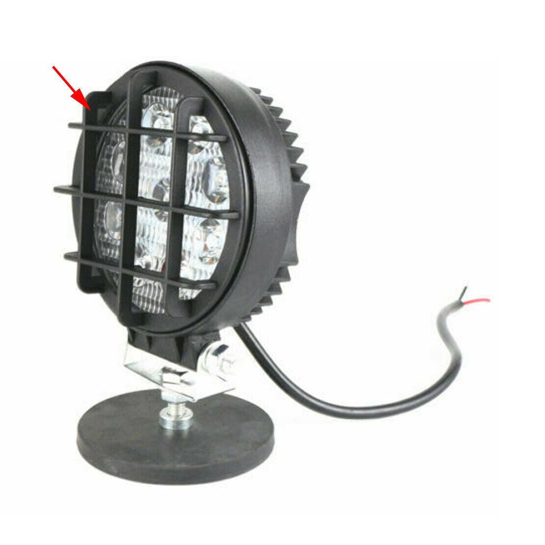 4pcs Black LED Lens Cover For 4" 27W Round 9 LED Work Light Bar Car Fog Lamp