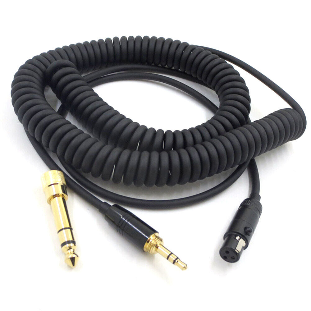 3.5mm Male to Mini Spring Headset Cable for AKG K240 K271 K141 K702 K712