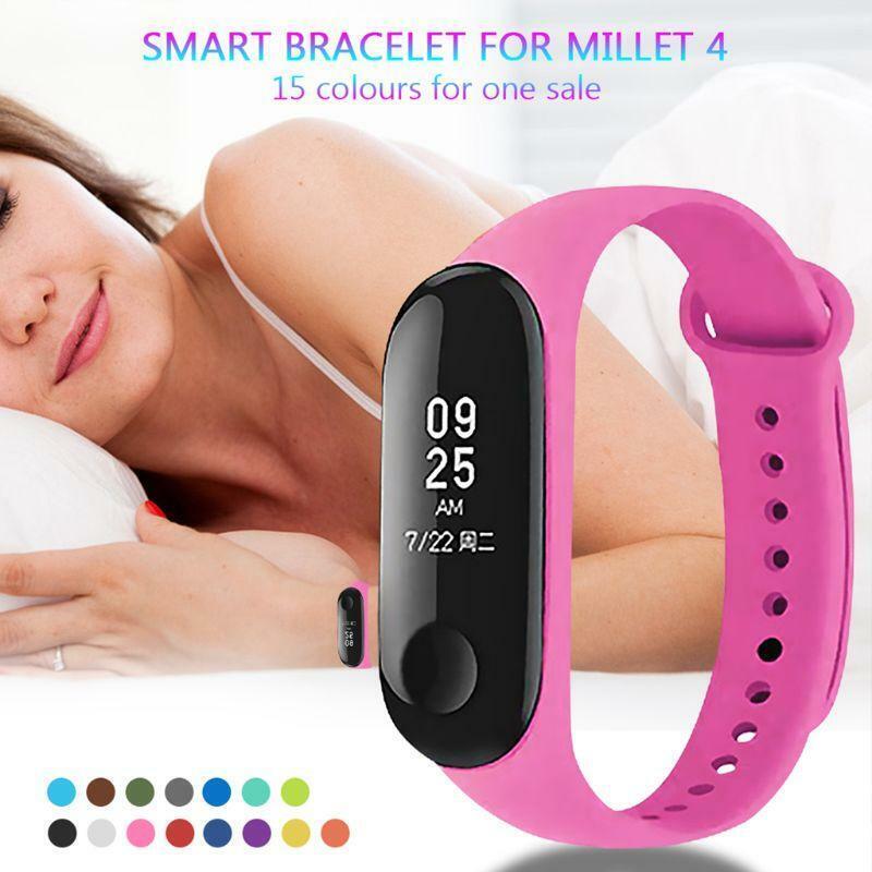 15pcs Silicone Watchband Replacement Bracelet for Xiao mi Mi Smart Band 4 3