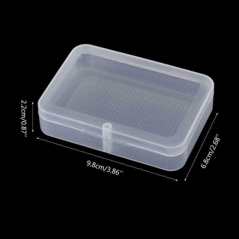 Trading Card Organizer Clear Card Case Empty Plastic Storage Box for Gaming Card
